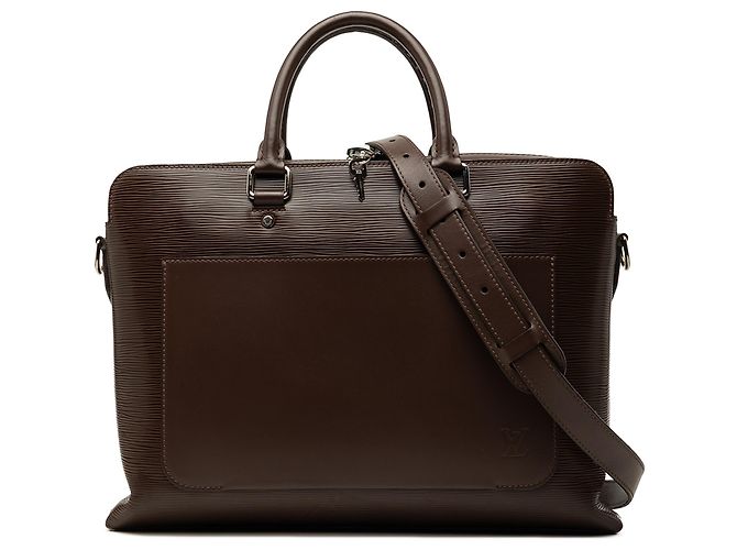 Louis Vuitton Marrone Epi Brooks Marrone scuro