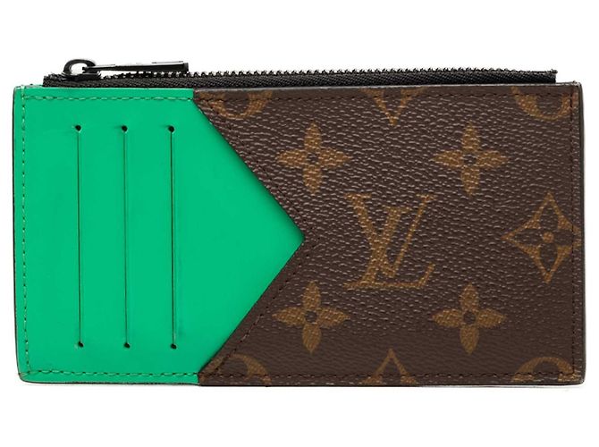 Louis Vuitton Monogram Macassar Münz-Kartenetui Braun