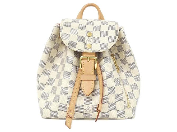 Louis Vuitton Damier Azur Speron BB Backpack White Blue