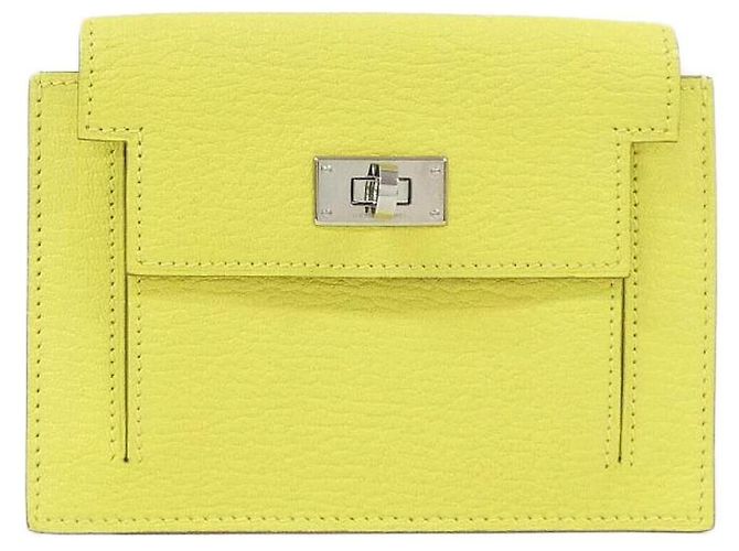 Hermès Cartera compacta Hermes Kelly Pocket Dorado Amarillo