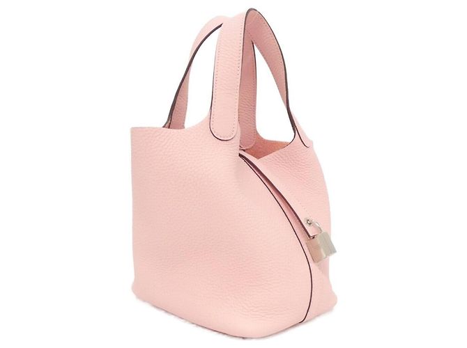Hermès Bolsa Hermes Picotin Lock PM Rosa