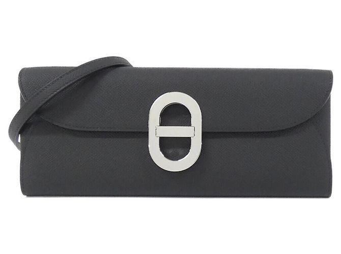 Hermes Hermès Maillon To Go Shoulder Wallet Noir