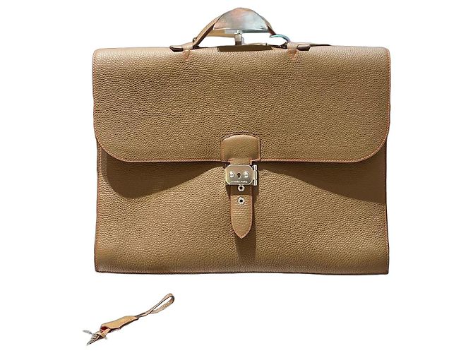 Hermès Sac à Dépêches en cuir Marron
