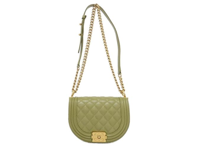Borsa a Spalla Chanel Boy Line AS3350 Cachi