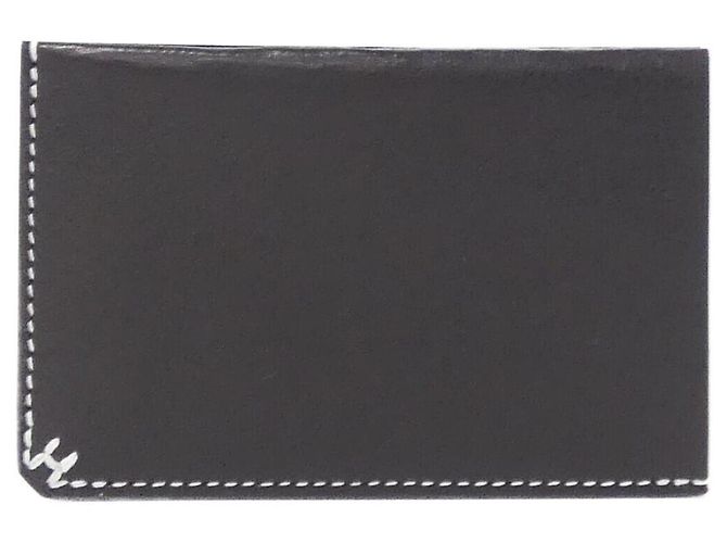 Hermès Hermes H Sellier Verso Visitenkartenetui Schwarz Blau