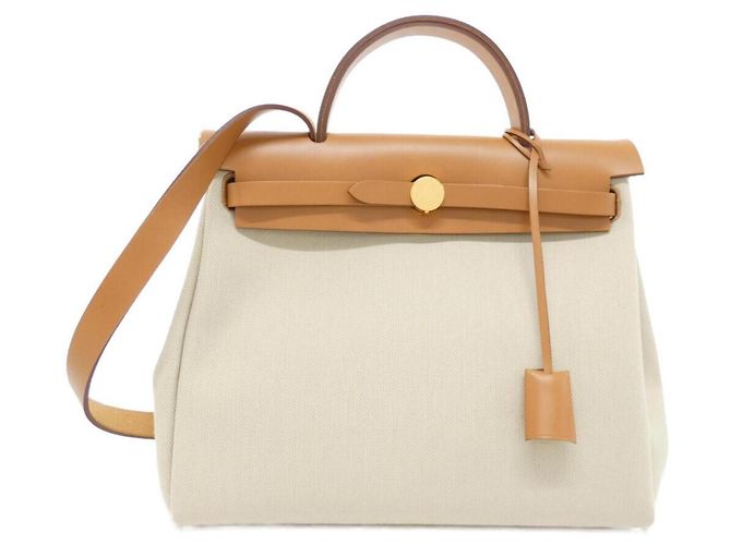 Hermès Borsa Hermes Herbag Zip PM Beige