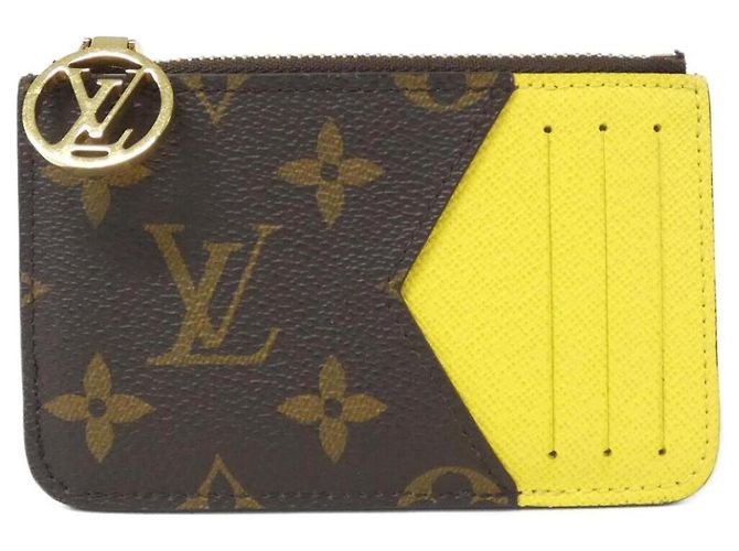 Monedero Monogram Louis Vuitton Castaño Amarillo Monograma