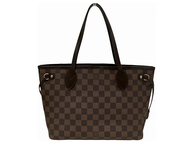 Borsa Tote Louis Vuitton Damier Neverfull PM Marrone