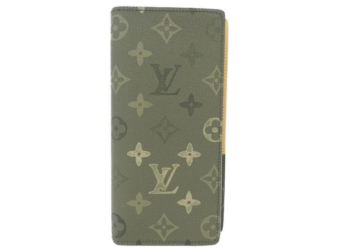 Louis Vuitton Monogram Surplus Portefeuille Brazza Wallet Khaki