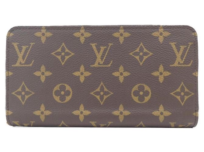 Louis Vuitton Monogram Zippy Wallet Brown