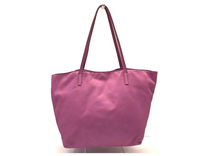 Bolsa Tote Loewe em couro nappa rosa