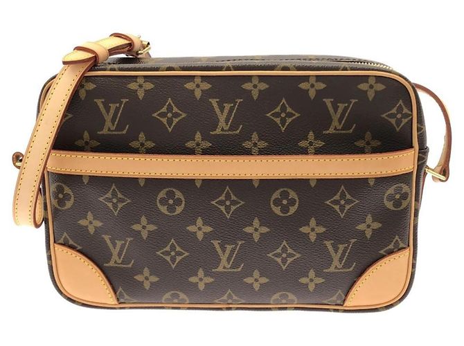 Borsa a tracolla Louis Vuitton Monogram Trocadero Marrone Monogramma
