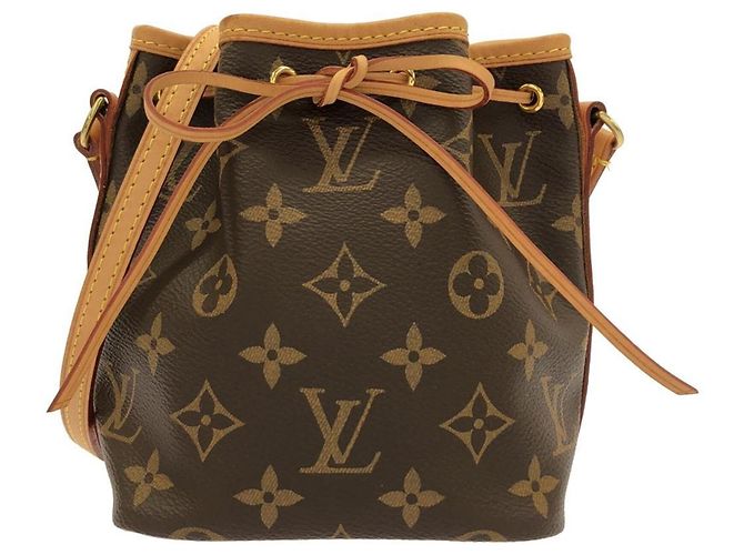 Noe Borsa a Spalla Louis Vuitton Monogram Nano Noé Marrone Monogramma