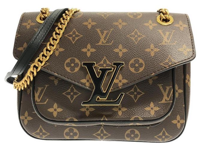 Bolsa de Ombro Louis Vuitton Monogram Passy Marrom Monograma