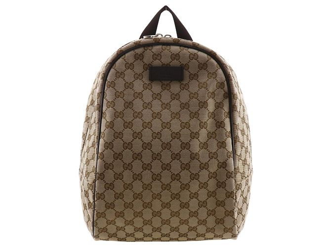 Gucci Brown GG Canvas Backpack