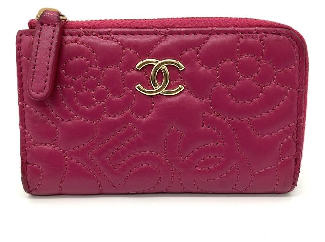 Monedero Chanel Camellia No. 5 Rosa Roja