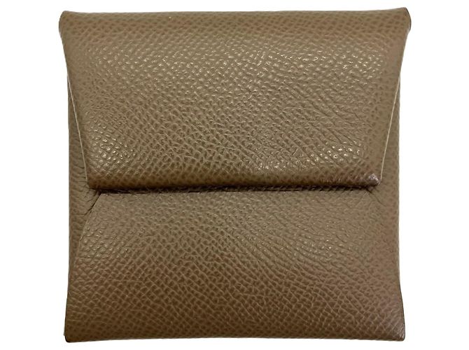 Hermès Hermes Bastia Coin Case in Etoupe Gray Brown Taupe