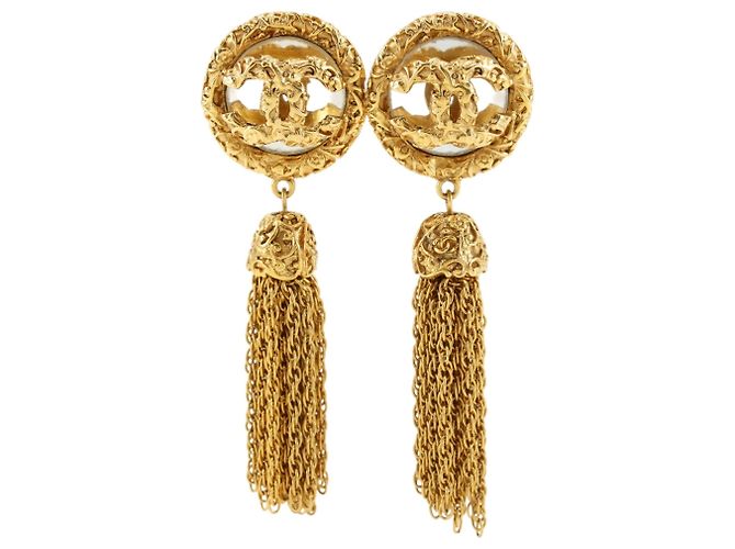Orecchini a clip Chanel Coco Mark D'oro