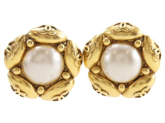 Orecchini Chanel Coco Mark Flower D'oro 