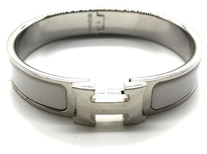 Hermès Hermes Click H Email Armband Silber 