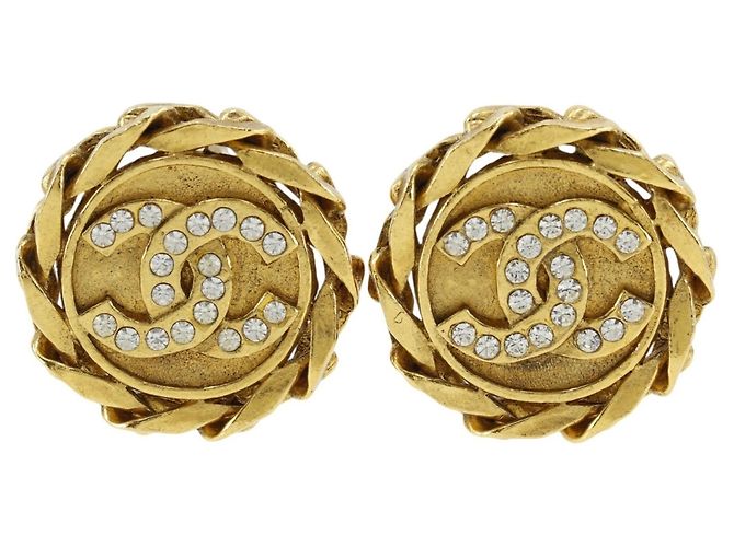 Orecchini a clip Chanel Coco Mark D'oro 