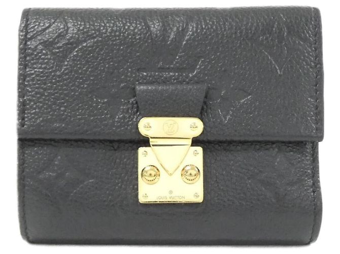 Louis Vuitton Monogram Empreinte Portefeuille Métis Compact Wallet Black