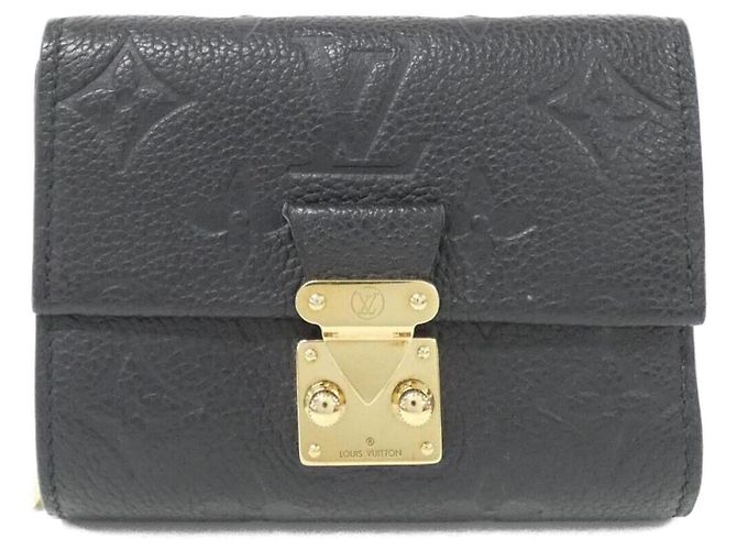 Portefeuille compact Louis Vuitton Monogram Empreinte Noir