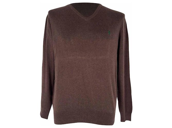 Polo Ralph Lauren Pullover aus brauner Baumwolle
