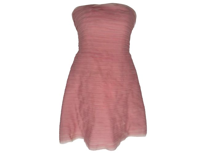 Maje Vestido corto Soundscape Mini de Aje en nylon rosa Castaño