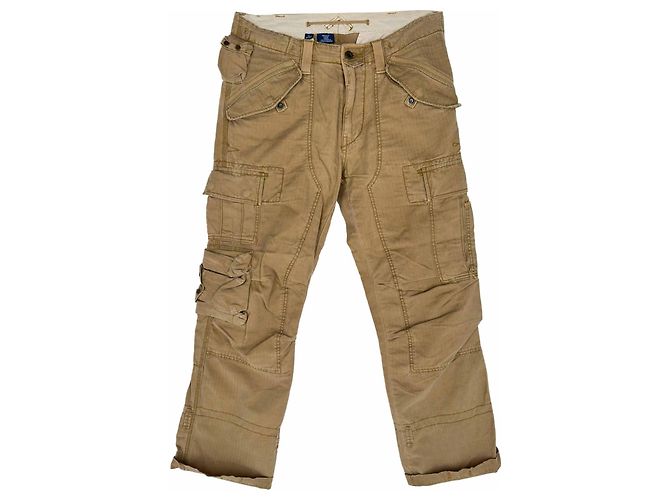 Pantaloni Cargo Ralph Lauren in cotone color Tan Marrone Beige