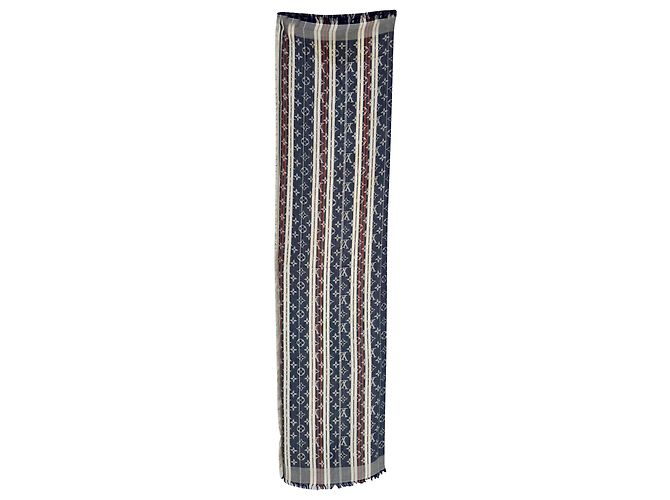 Graceful Louis Vuitton Monogram Scarf in Multicolor Silk Multiple colors