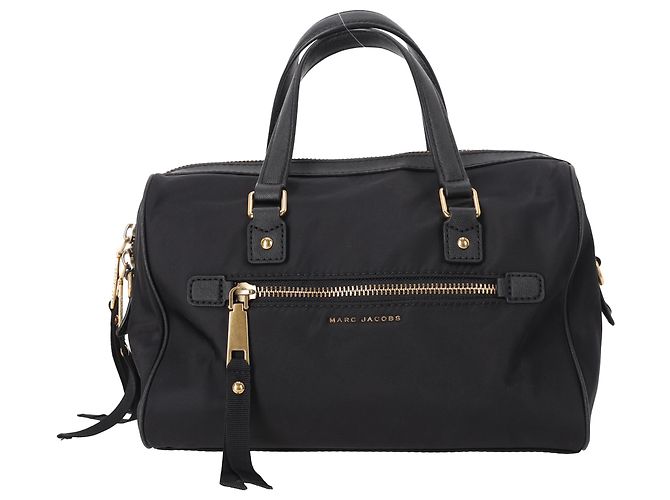 Borsa Marc Jacobs Trooper Bauletto in nylon nero