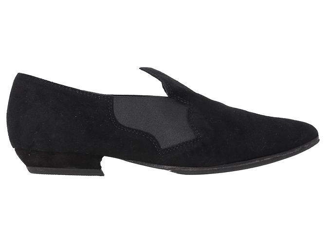 Mocasines de punta afilada en ante negro Acne Studios