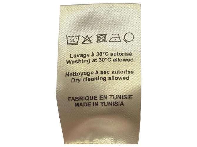 Paco Rabanne Rollkragen-Top mit Spitzenmuster in Gelb, Polyamid