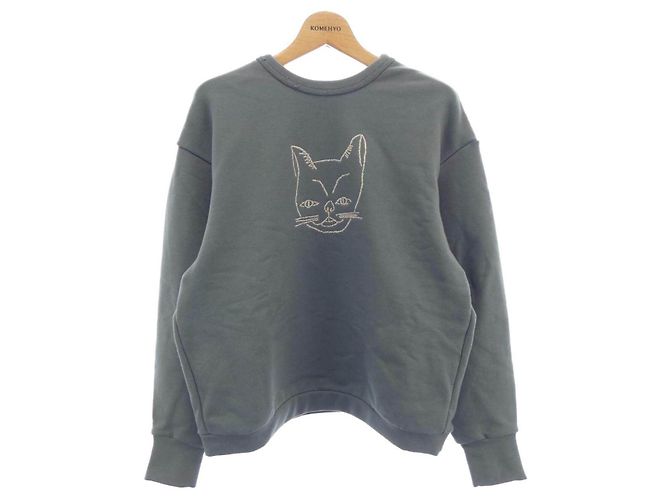 Autre Marque Mina perhonen Baumwoll-Sweatshirt Grün