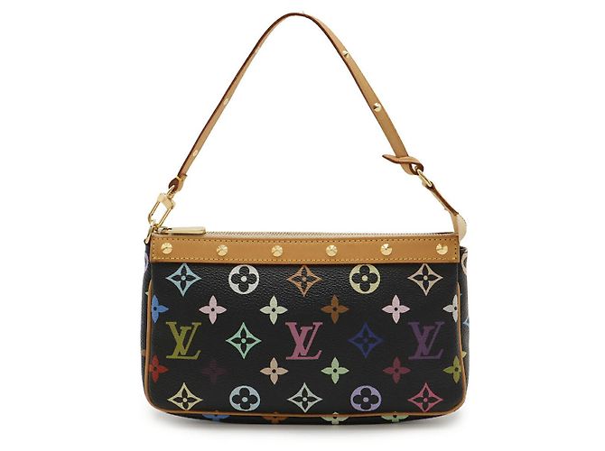 Louis Vuitton Pochette Accessoires Monogram Accessoire-Tasche Schwarz