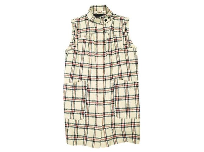 Autre Marque Colete Nep Tweed Check BACCA Bege