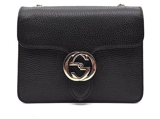 Gucci Borsa a tracolla Interlocking GG Nero