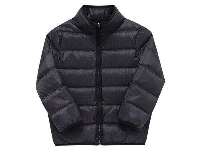 Fendi Jaqueta acolchoada infantil de penugem de ganso AOBY Preto