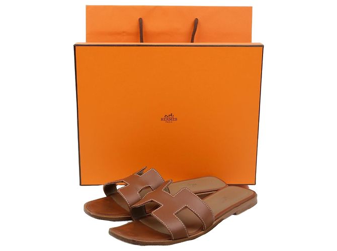 Hermès Zapatillas Oran Naranja