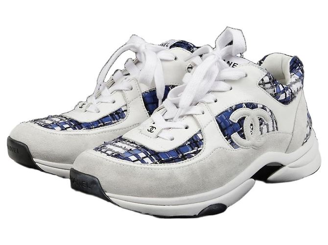 Chanel Tennis-Sneaker Größe Silber