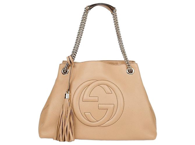 Gucci Bolsa de ombro com corrente e tassel Laranja