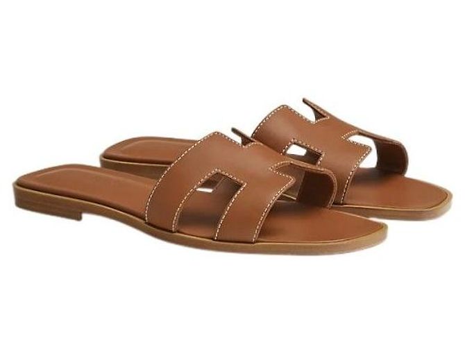 Hermès Sandali e Ciabatte da Donna Oro D'oro