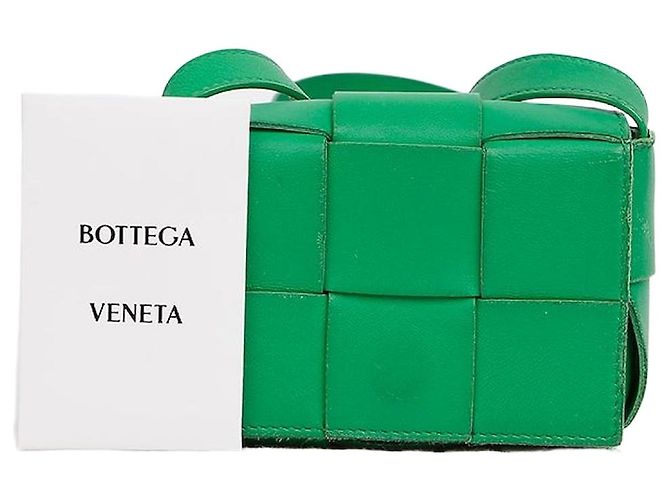 Bottega Veneta Mini bolsa transversal Candy Cassette Green Verde