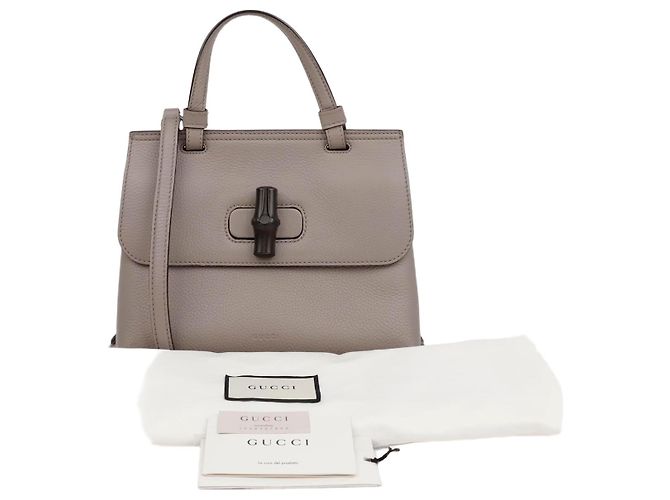 Bamboo Gucci Bolsa de ombro tote de bambu Marrom