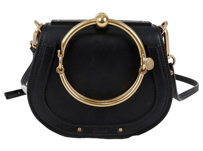 Chloé Piccola borsa tote e borsa a tracolla Nile in pelle nera Nero