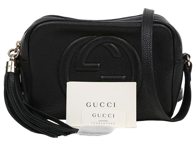 Gucci Borsa a tracolla in pelle Disco Soho Nero