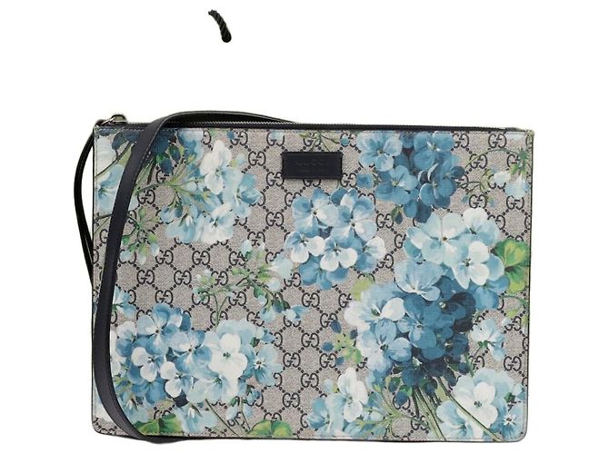Gucci Clutch a tracolla GG Bloom Blu