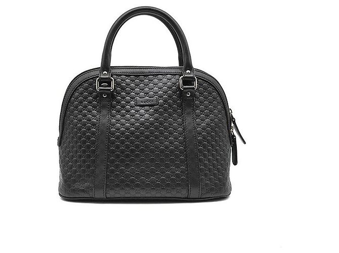 Gucci Micro Suede Dome Medium Noir