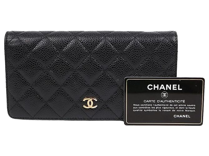 Chanel Timeless Classic Flap Long Wallet Black